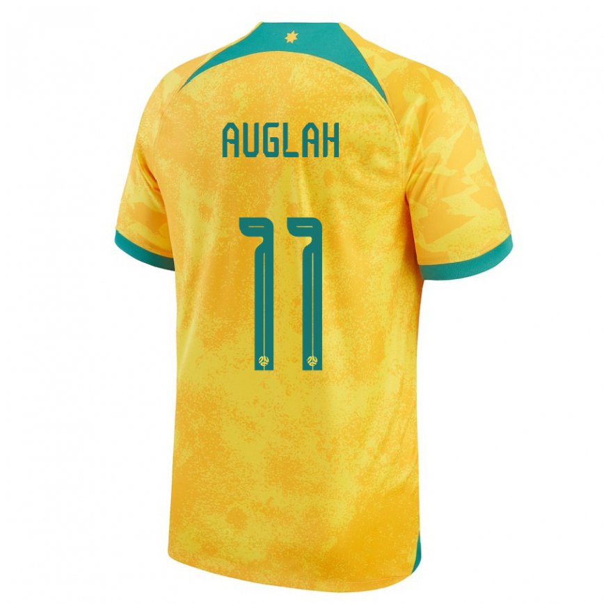 キッズオーストラリアアリ・アウグラ#11ゴールデンホームシャツ22-24ジャージー
