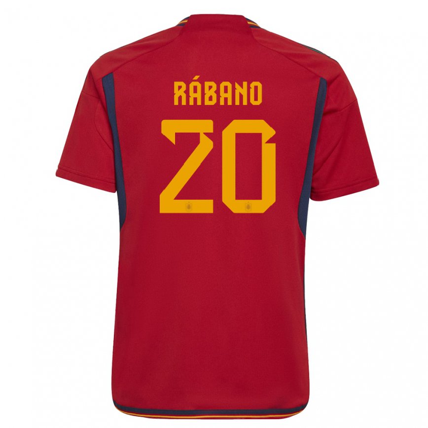 キッズスペインヌリア・ラバノ#20赤ホームシャツ22-24ジャージー
