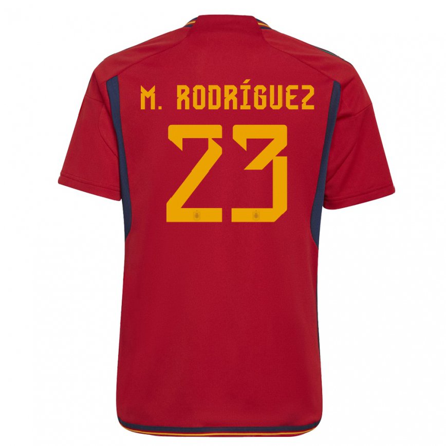 キッズスペインミサ・ロドリゲス#23赤ホームシャツ22-24ジャージー