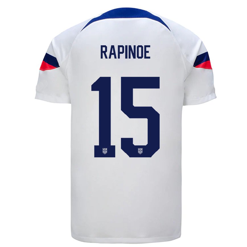 キッズアメリカ合衆国ミーガン・ラピノー#15白ホームシャツ22-24ジャージー