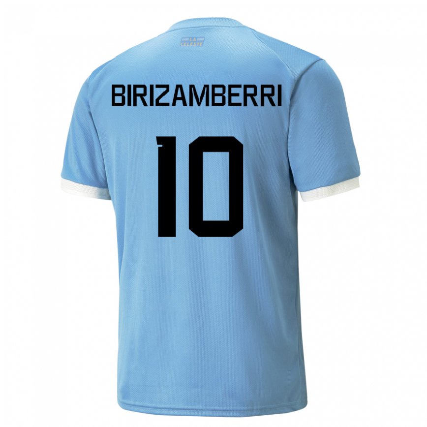 キッズウルグアイカロリーナ・ビリザンベリ#10青いホームシャツ22-24ジャージー