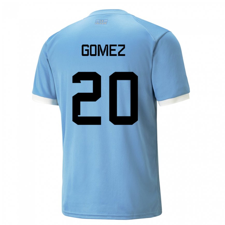 キッズウルグアイルシアナ・ゴメス#20青いホームシャツ22-24ジャージー