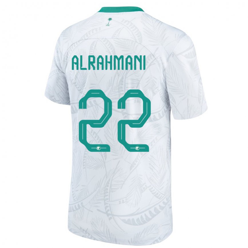キッズサウジアラビアサレ・アルラマニ#22白ホームシャツ22-24ジャージー