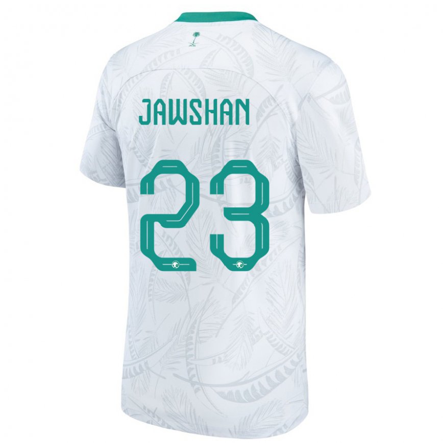 キッズサウジアラビアヤジード・ジョーシャン#23白ホームシャツ22-24ジャージー