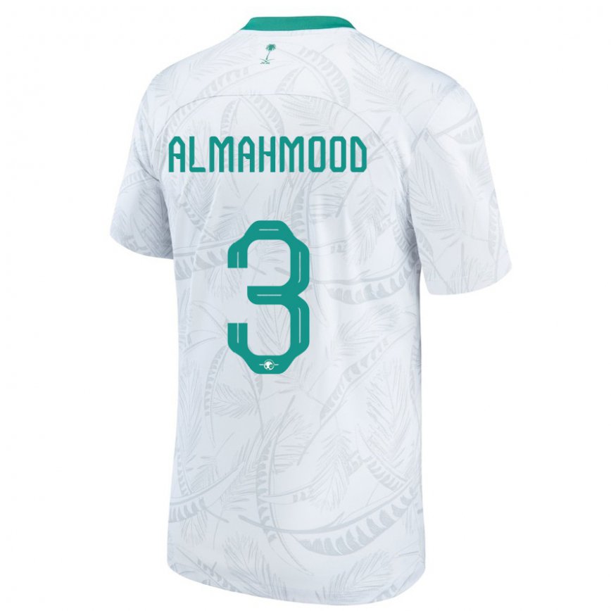 キッズサウジアラビアモハメド・アルマームード#3白ホームシャツ22-24ジャージー
