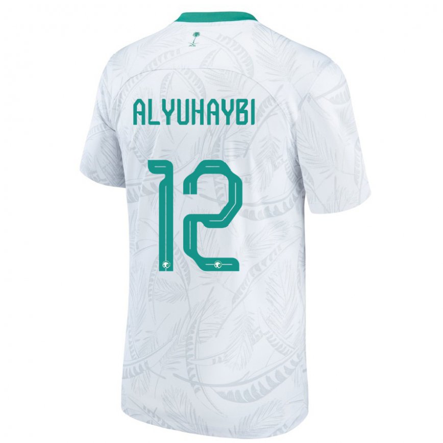 キッズサウジアラビアアンマル・アリューハイビ#12白ホームシャツ22-24ジャージー