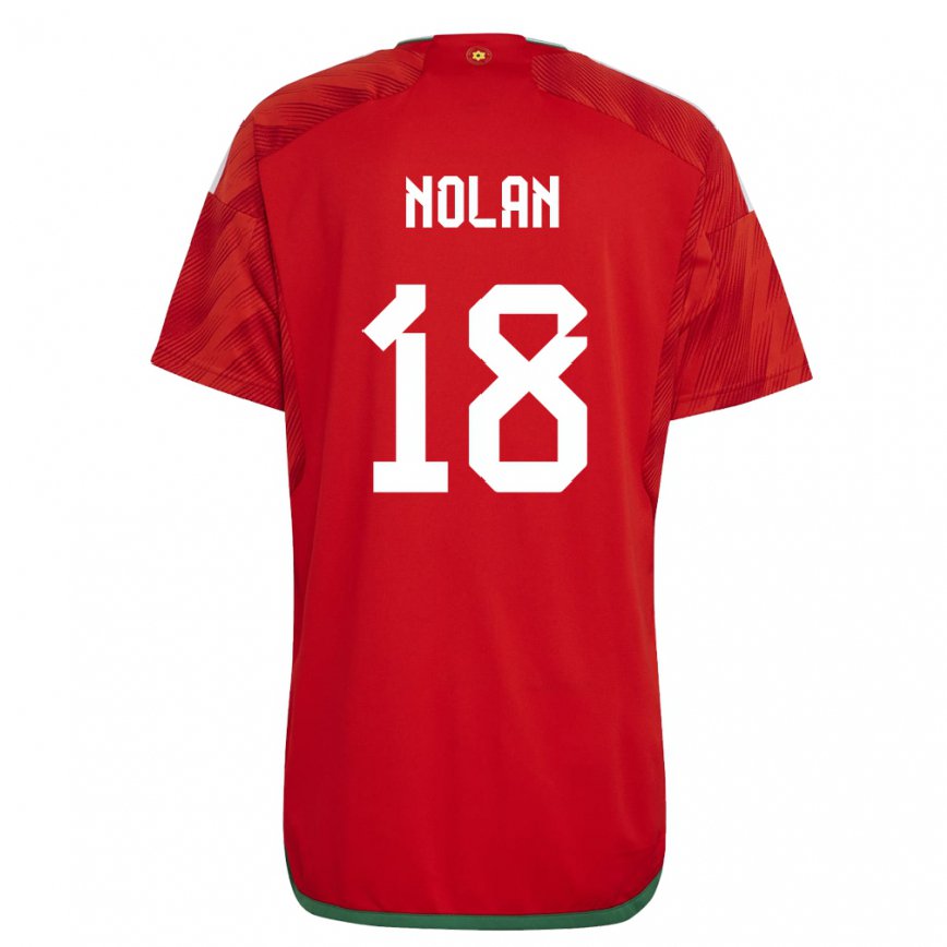 キッズウェールズカイリー・ノーラン#18赤ホームシャツ22-24ジャージー