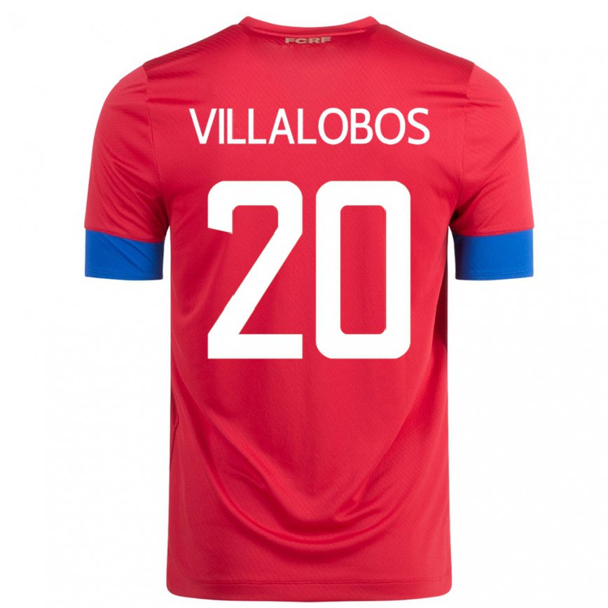 キッズコスタリカファビオラ・ヴィラロボス#20赤ホームシャツ22-24ジャージー