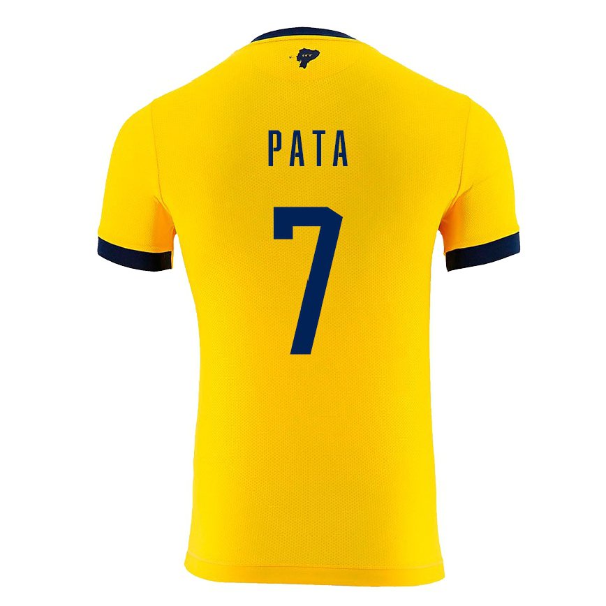 キッズエクアドルエマーソン・パタ#7黄色ホームシャツ22-24ジャージー
