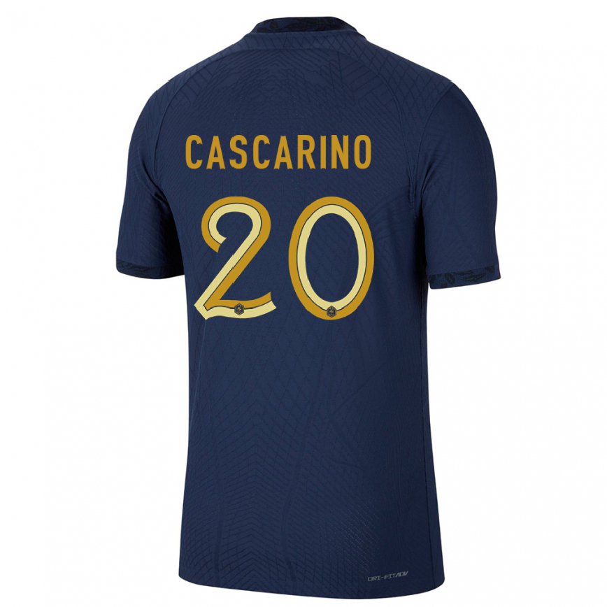 キッズフランスデルフィーヌ・カスカリーノ#20紺ホームシャツ22-24ジャージー