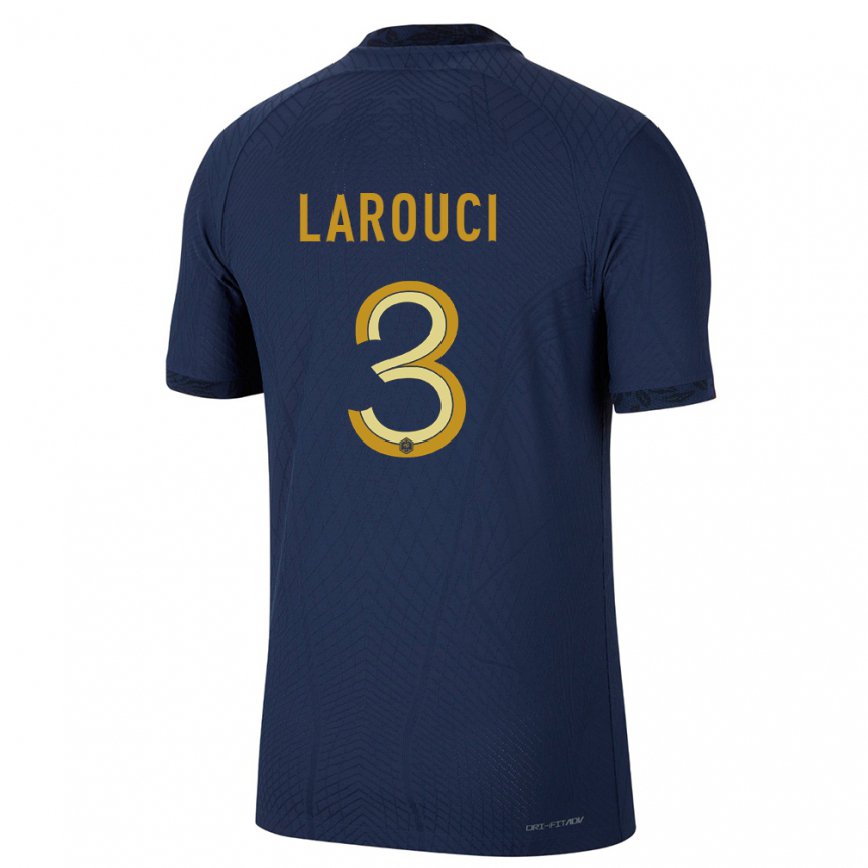 キッズフランスヤセル・ラローチ#3紺ホームシャツ22-24ジャージー