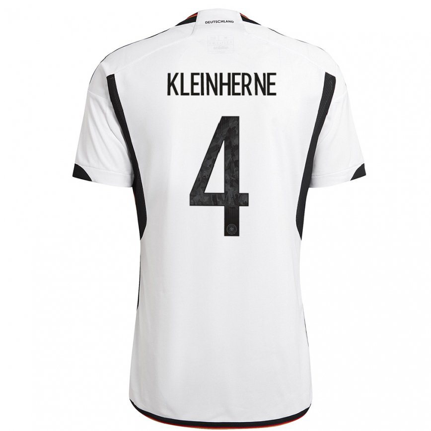 キッズドイツソフィア・クラインヘルン#4白黒ホームシャツ22-24ジャージー