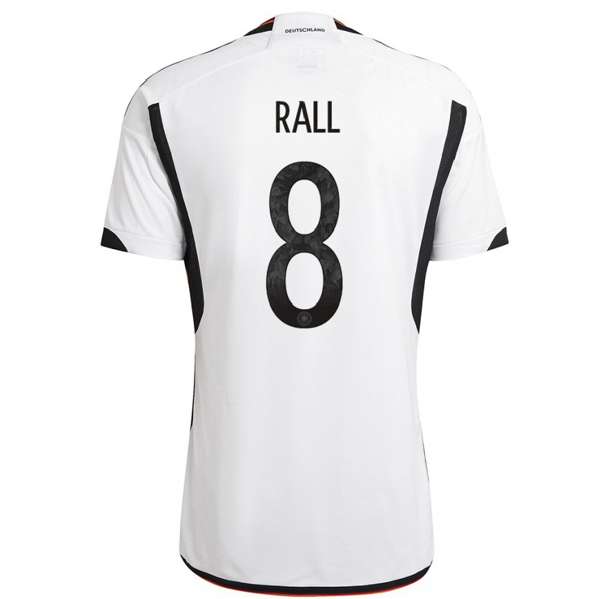 キッズドイツマクシミリアン・ラル#8白黒ホームシャツ22-24ジャージー