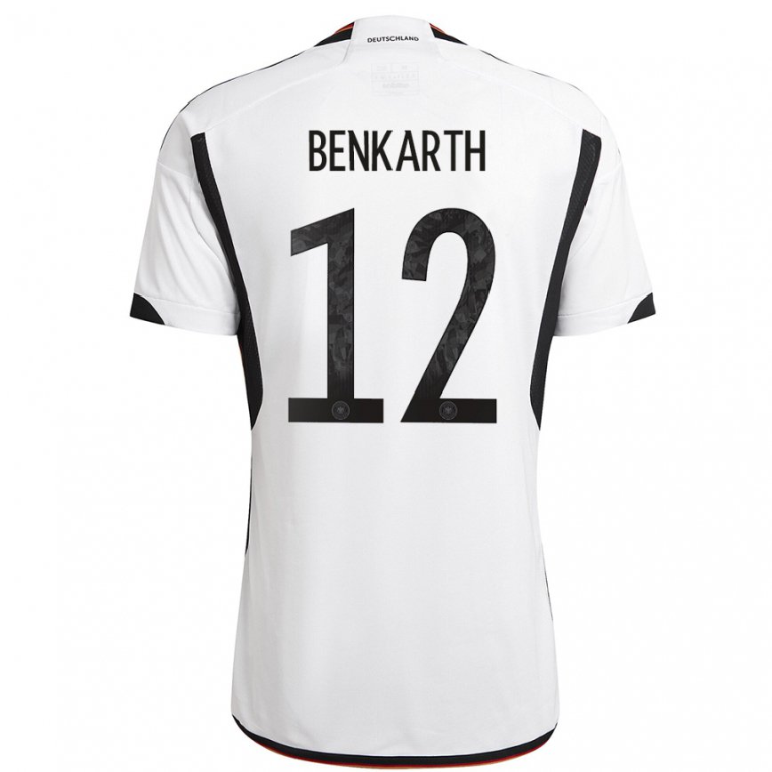 キッズドイツラウラ・ベンカルト#12白黒ホームシャツ22-24ジャージー