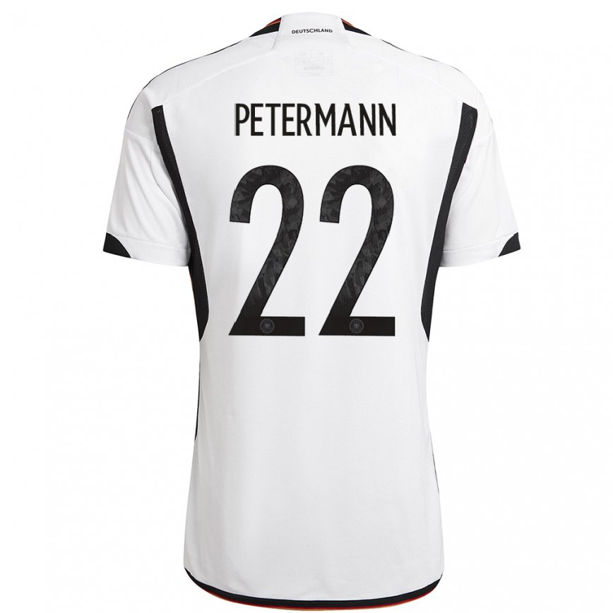キッズドイツレナ・ペーターマン#22白黒ホームシャツ22-24ジャージー