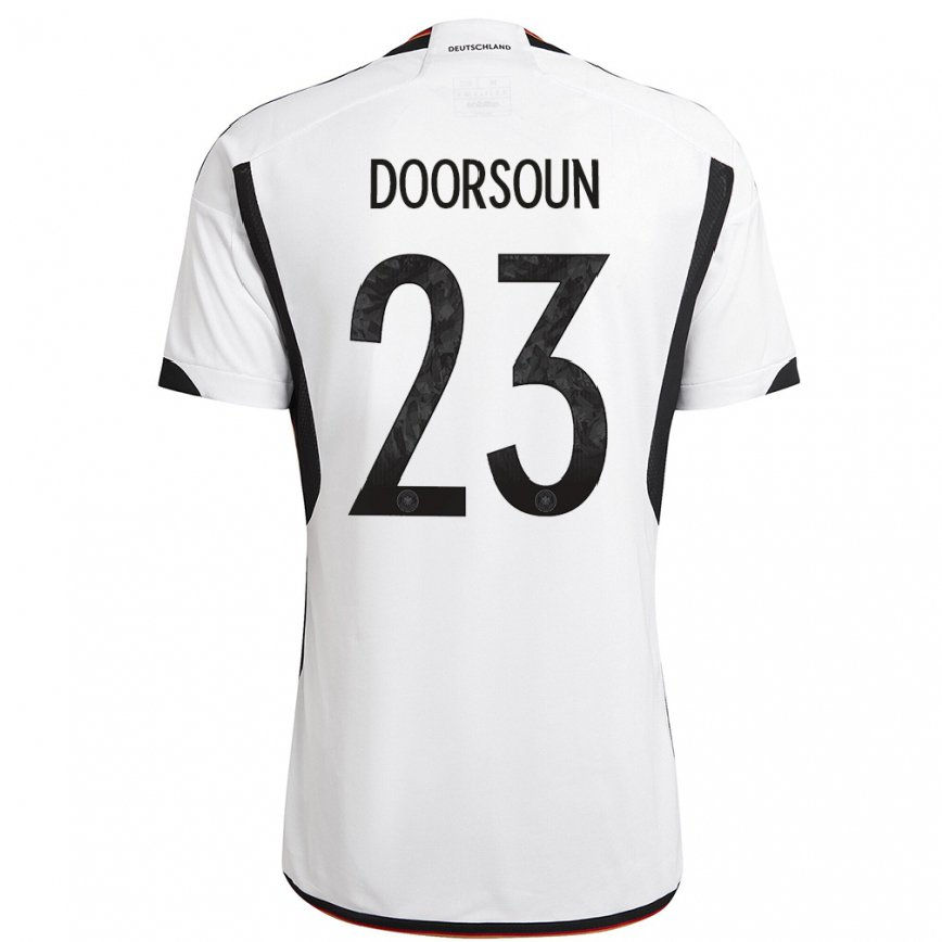 キッズドイツサラ・ドアソン#23白黒ホームシャツ22-24ジャージー