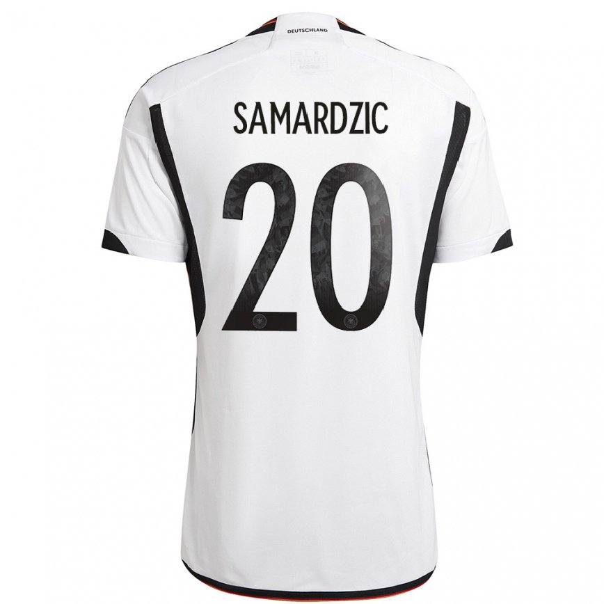 キッズドイツラザール・サマルジッチ#20白黒ホームシャツ22-24ジャージー