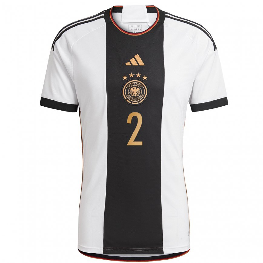 キッズドイツポール・レーマン#2白黒ホームシャツ22-24ジャージー