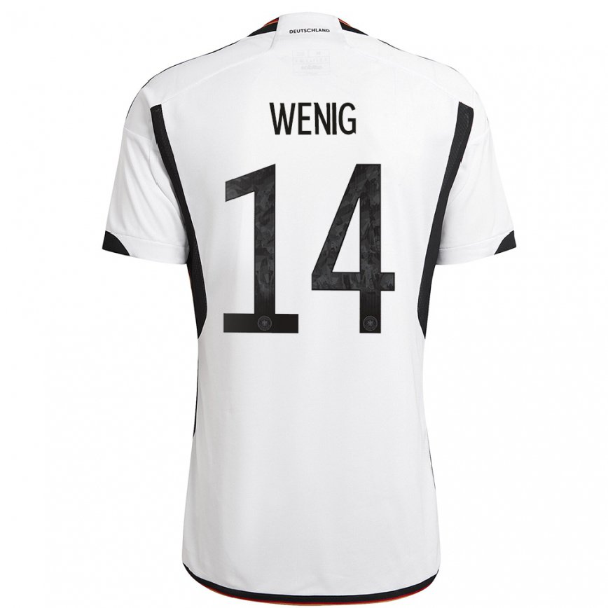 キッズドイツマルセル・ヴェーニヒ#14白黒ホームシャツ22-24ジャージー