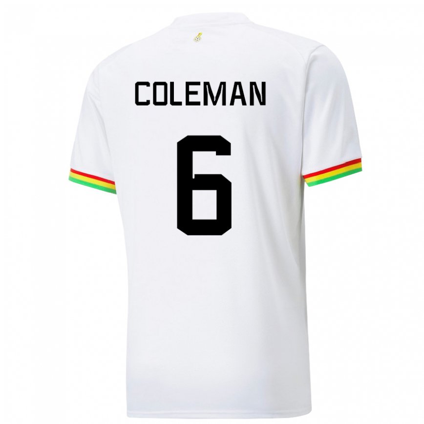 キッズガーナエレン・コールマン#6白ホームシャツ22-24ジャージー