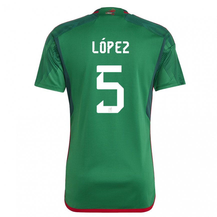 キッズメキシコヒメナ・ロペス#5緑ホームシャツ22-24ジャージー