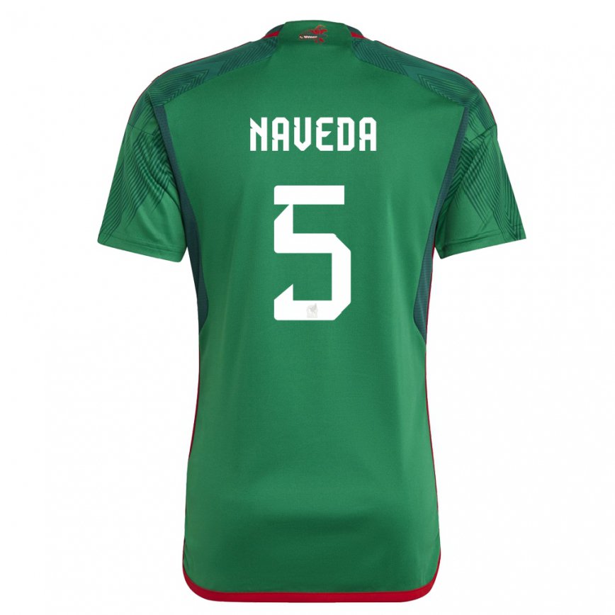 キッズメキシコサンティアゴ・ナベダ#5緑ホームシャツ22-24ジャージー