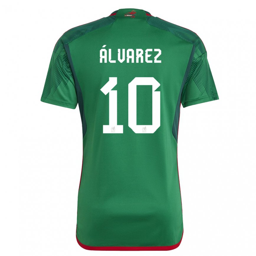 キッズメキシコエフライン・アルバレス#10緑ホームシャツ22-24ジャージー