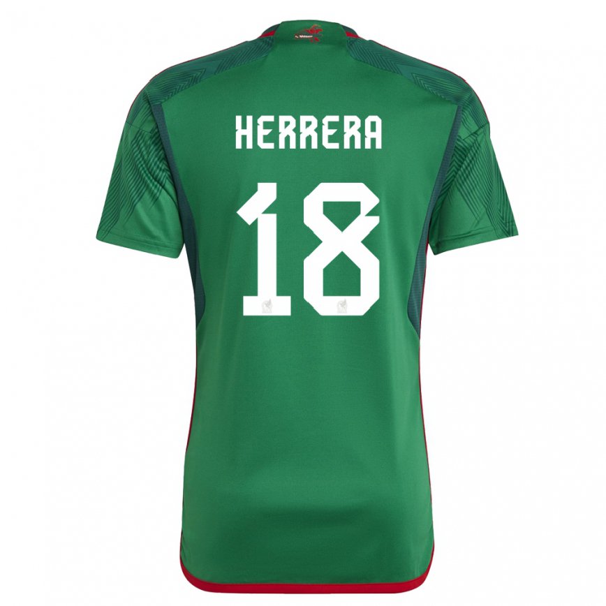 キッズメキシコオジール・エレーラ#18緑ホームシャツ22-24ジャージー