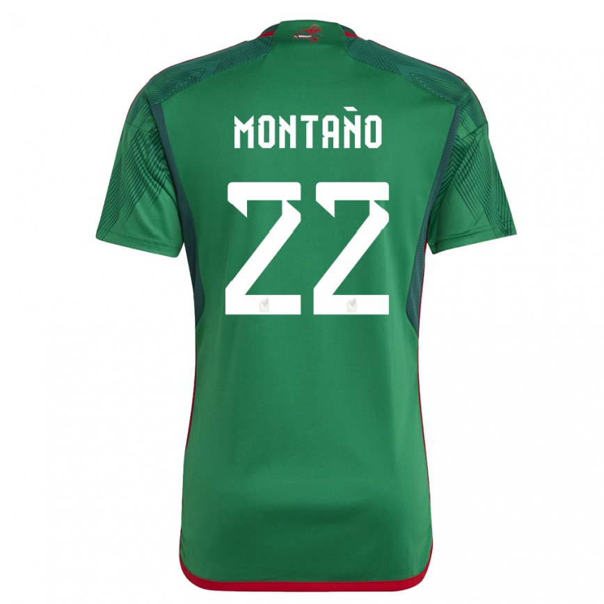 キッズメキシコアンドレス・モンタノ#22緑ホームシャツ22-24ジャージー