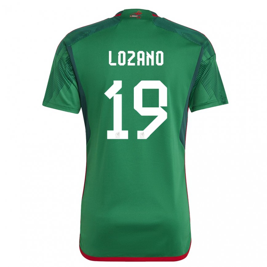 キッズメキシコエステバン・ロザーノ#19緑ホームシャツ22-24ジャージー