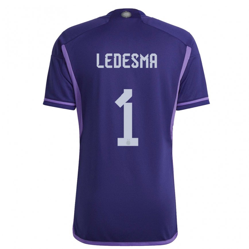 キッズアルゼンチンヘレミアス・レデスマ#1紫のアウェイシャツ22-24ジャージー