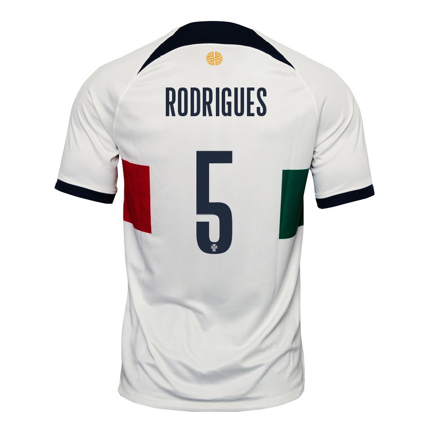 キッズポルトガルラファエル・ロドリゲス#5白アウェイシャツ22-24ジャージー