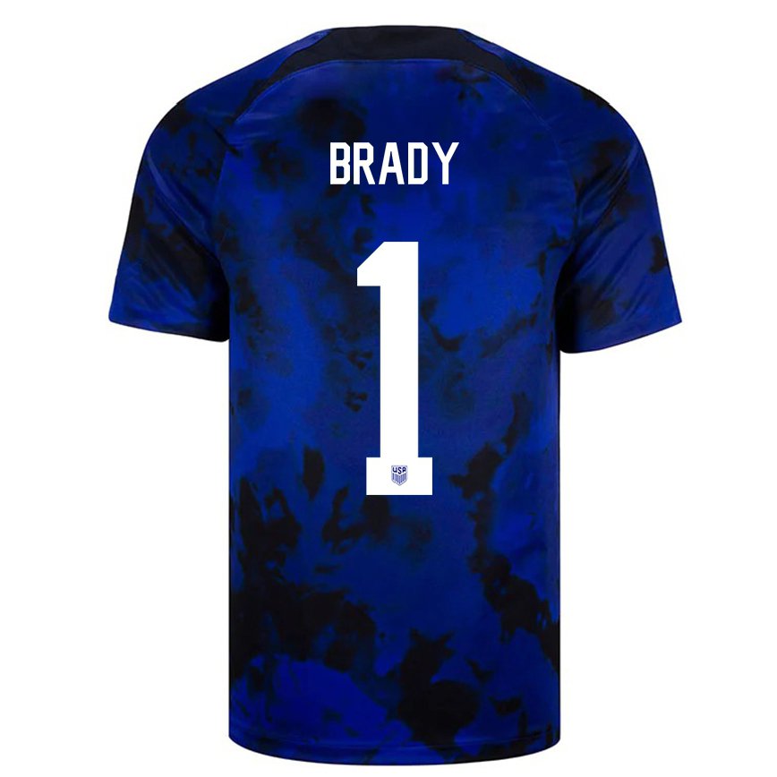 キッズアメリカ合衆国クリス・ブレイディ#1ロイヤルブルーアウェイシャツ22-24ジャージー