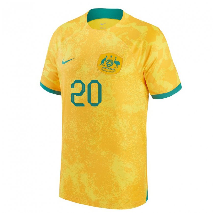 メンズオーストラリアサム・カー#20ゴールデンホームシャツ22-24ジャージー
