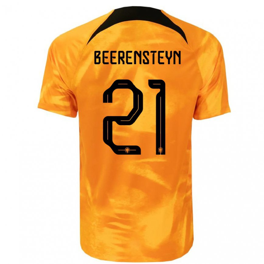 メンズオランダリネス・ベーレンシュタイン#21レーザーオレンジホームシャツ22-24ジャージー
