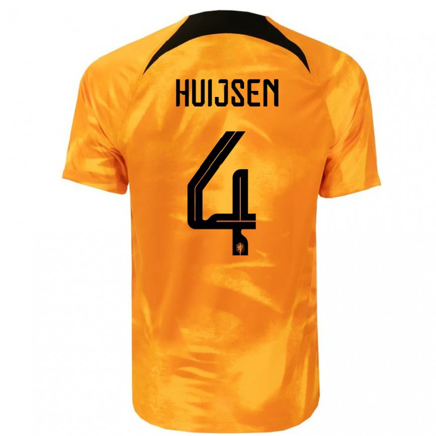 メンズオランダディーン・ハイセン#4レーザーオレンジホームシャツ22-24ジャージー