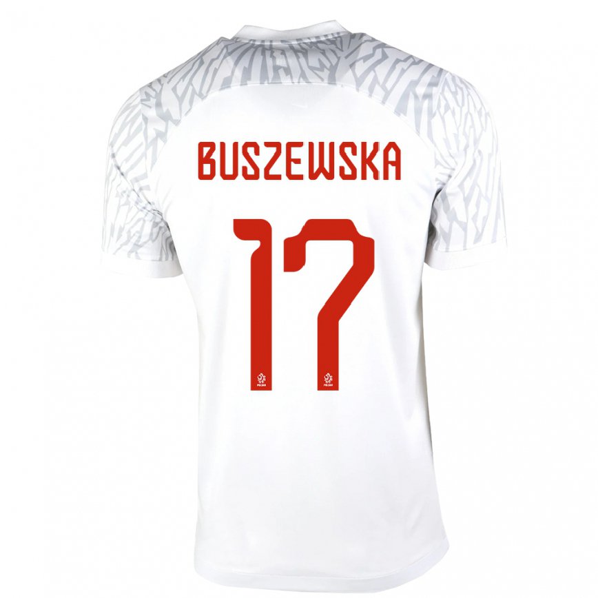 メンズポーランドゾフィア・ブシェフスカ#17白ホームシャツ22-24ジャージー
