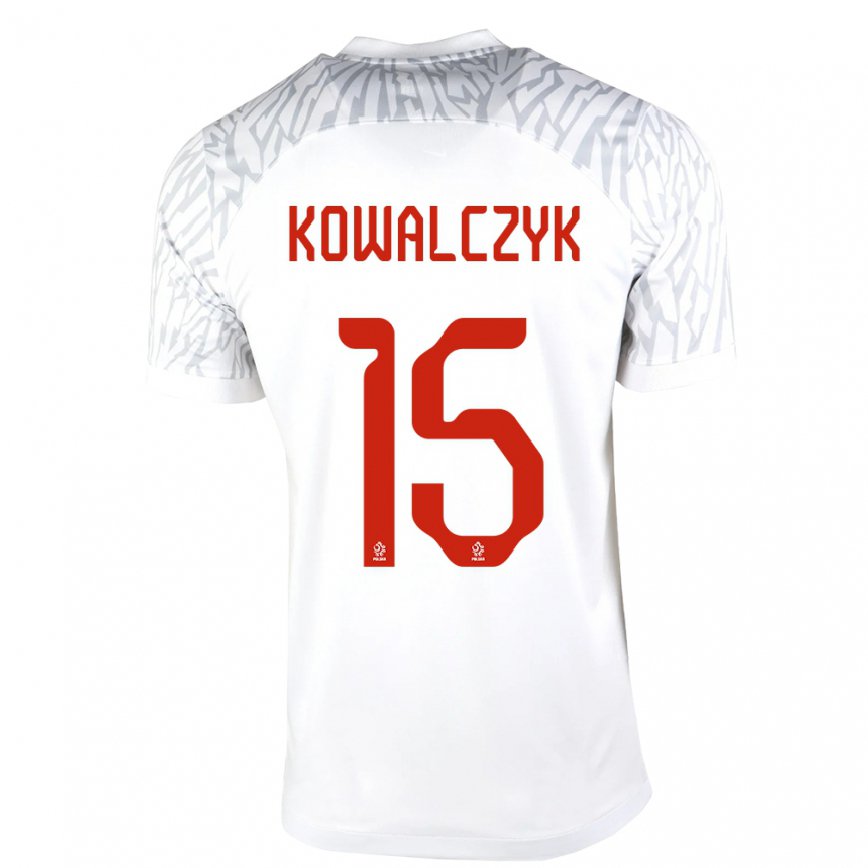 メンズポーランドマテウシュ・コヴァルチク#15白ホームシャツ22-24ジャージー