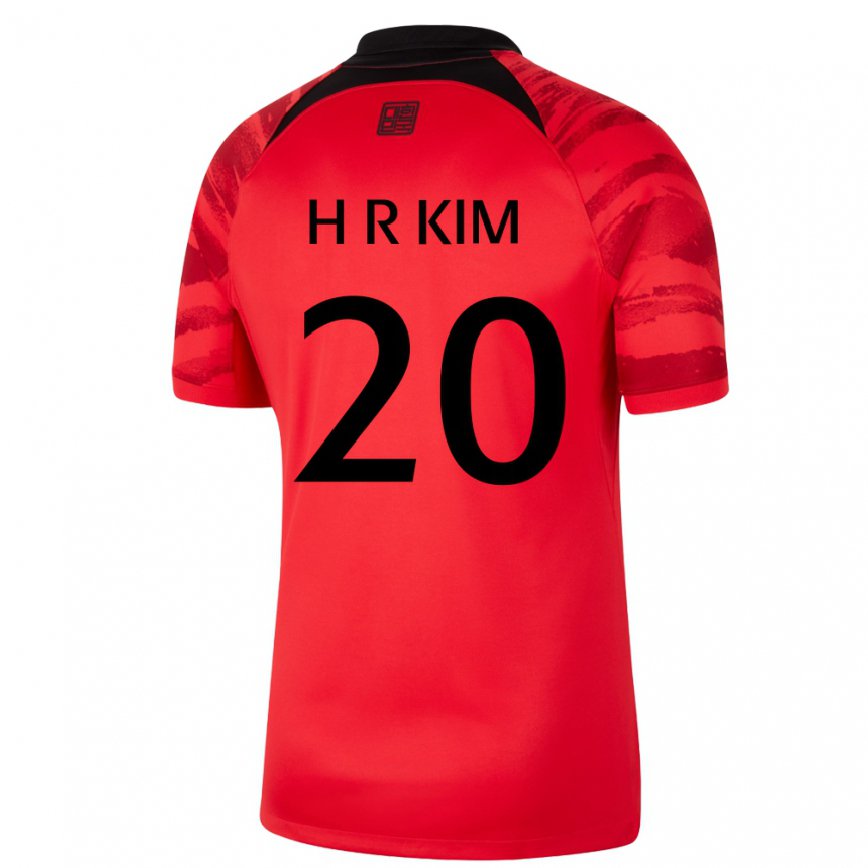 メンズ大韓民国キム・ヘリ#20赤、黒ホームシャツ22-24ジャージー