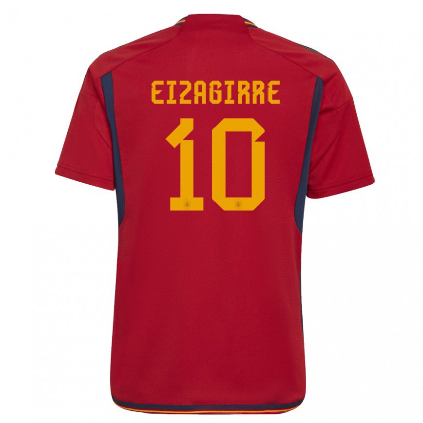 メンズスペインネレア・エイザギレ#10赤ホームシャツ22-24ジャージー