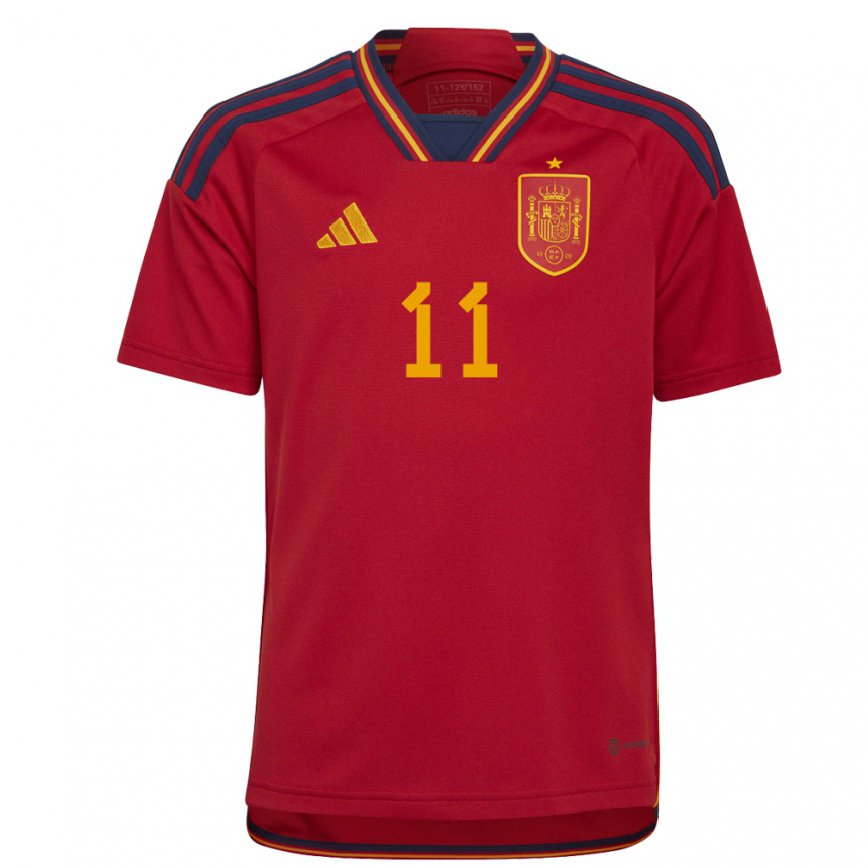 メンズスペインアレクシア・プテジャス#11赤ホームシャツ22-24ジャージー