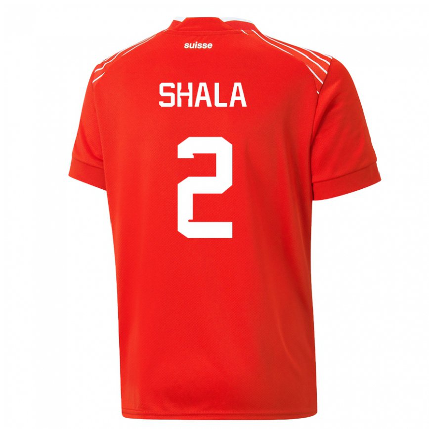 メンズスイスベスニク・シャラ#2赤ホームシャツ22-24ジャージー