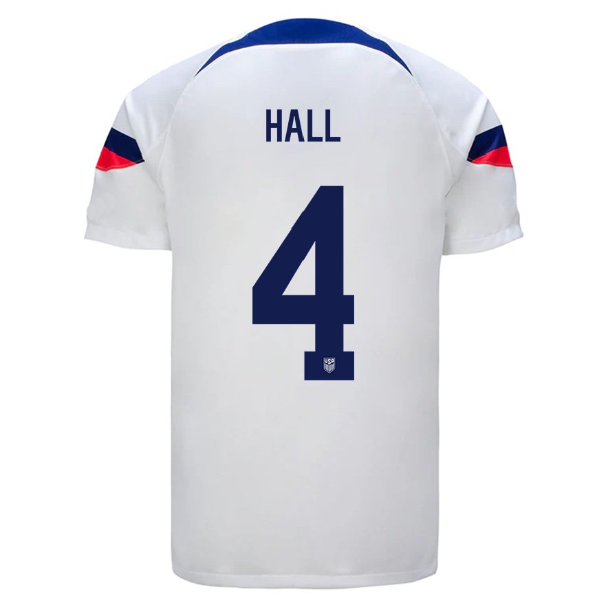 メンズアメリカ合衆国タイラー・ホール#4白ホームシャツ22-24ジャージー