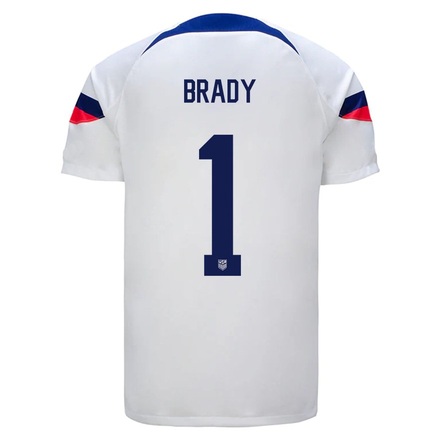 メンズアメリカ合衆国クリス・ブレイディ#1白ホームシャツ22-24ジャージー
