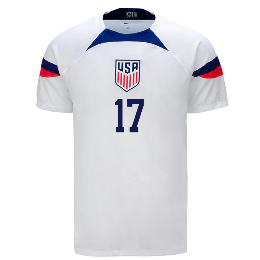 メンズアメリカ合衆国ブライアン・グティエレス#17白ホームシャツ22-24ジャージー