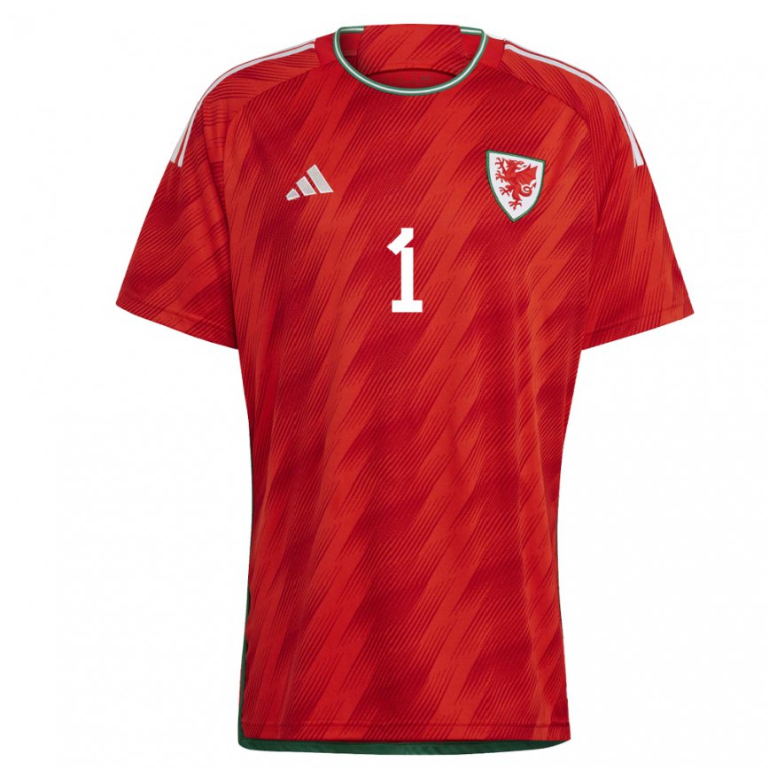 メンズウェールズローラ・オ・サリバン#1赤ホームシャツ22-24ジャージー