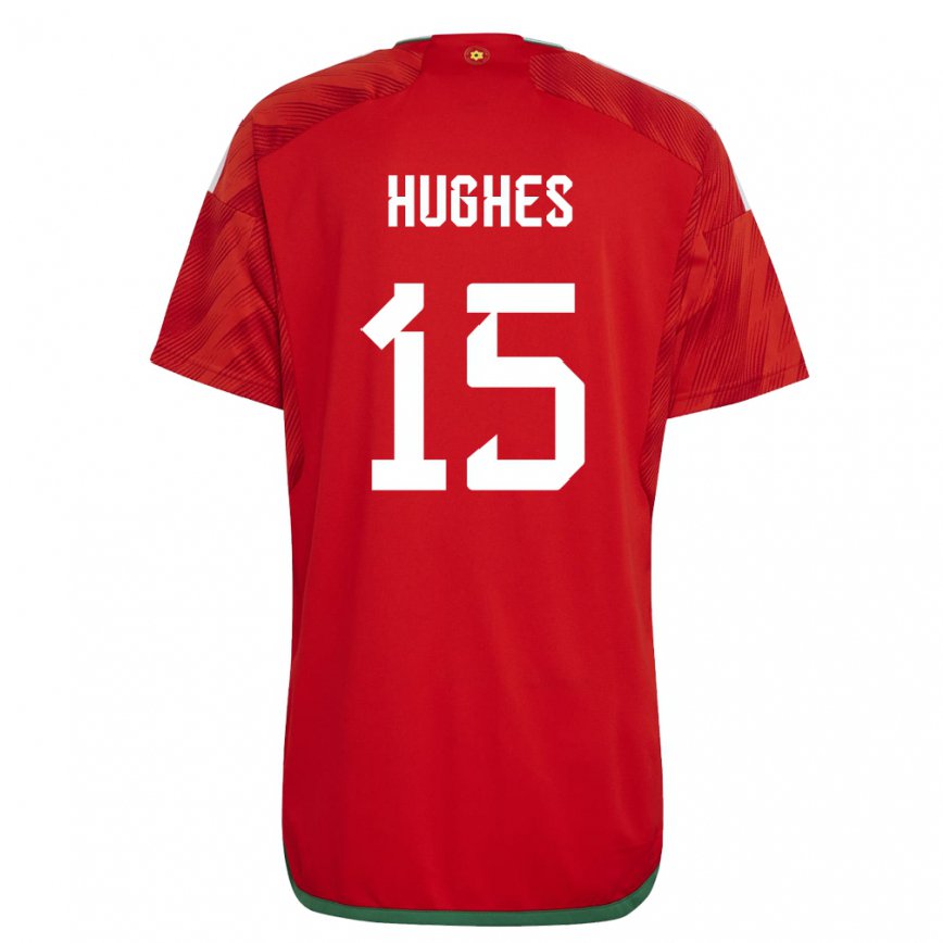 メンズウェールズイリース・ヒューズ#15赤ホームシャツ22-24ジャージー