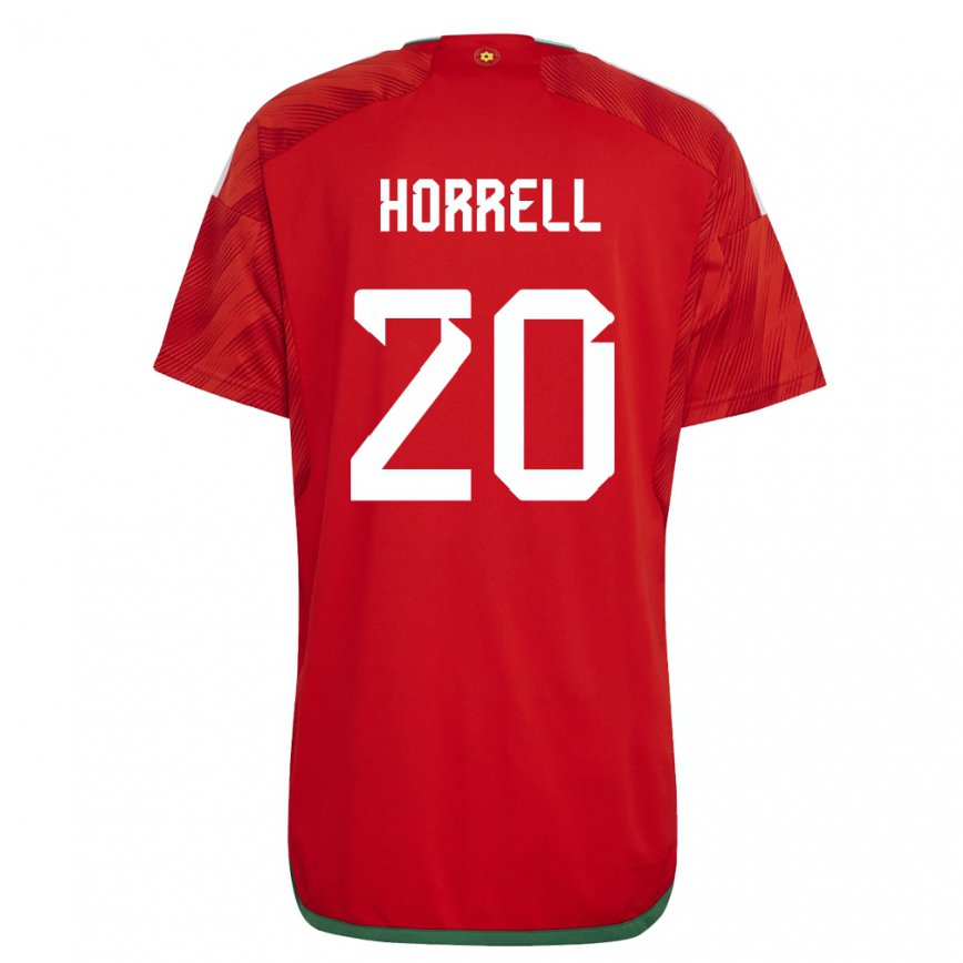 メンズウェールズグレース・ホーレル#20赤ホームシャツ22-24ジャージー