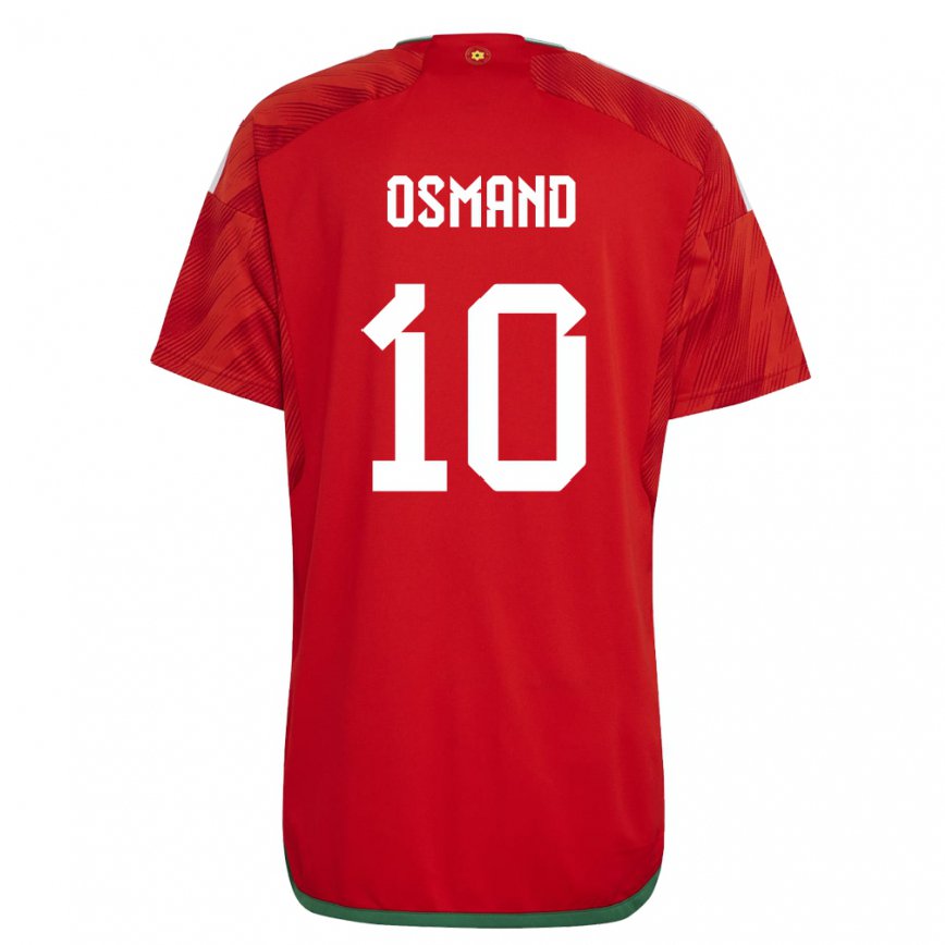 メンズウェールズカラム・オスマンド#10赤ホームシャツ22-24ジャージー