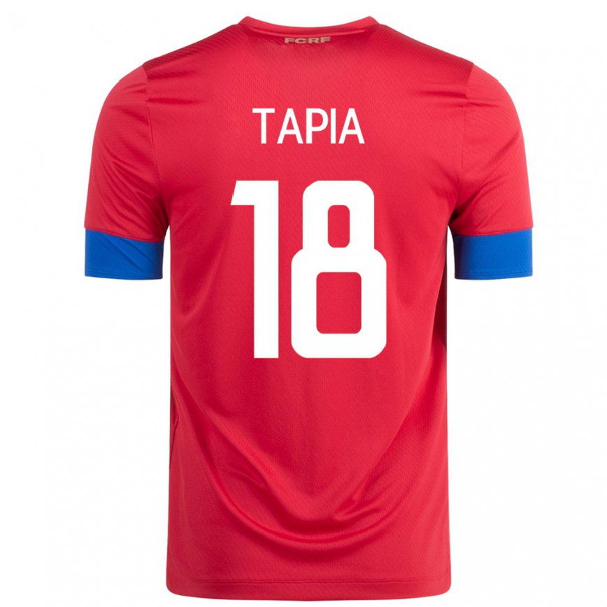 メンズコスタリカプリシラ・タピア#18赤ホームシャツ22-24ジャージー